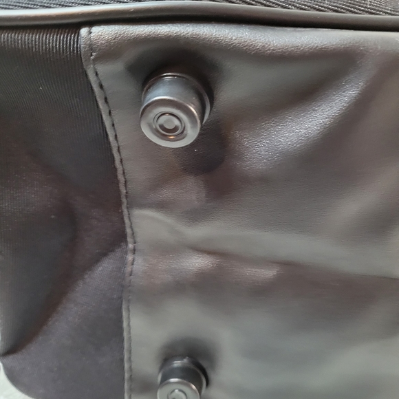 Calvin Klein Black Canvas Travel Bag, Luggage - Picture 9 of 12